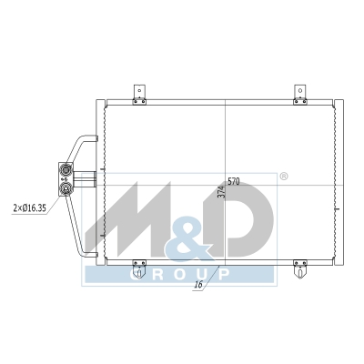 [991219] Kondensator, Klimaanlage