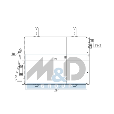 [991220] Kondensator, Klimaanlage
