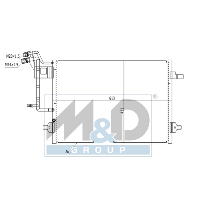 [991225] Kondensator, Klimaanlage