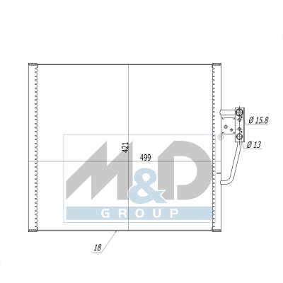 [991241] Kondensator, Klimaanlage