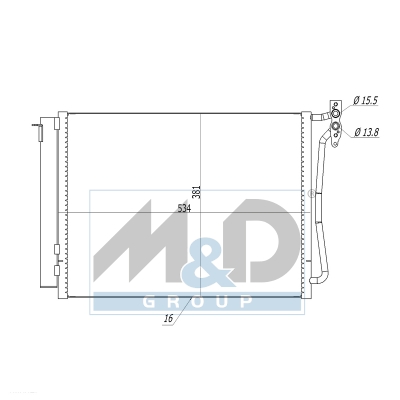 [991243] Kondensator, Klimaanlage