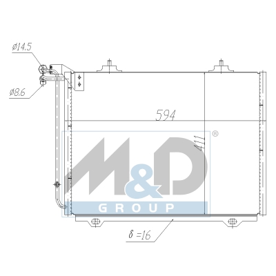 [991248] Kondensator, Klimaanlage