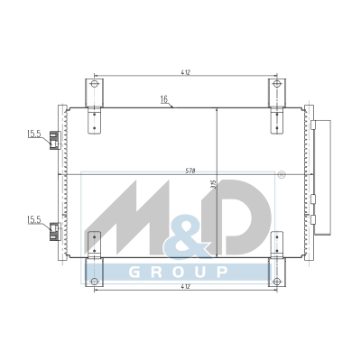[991249] Kondensator, Klimaanlage