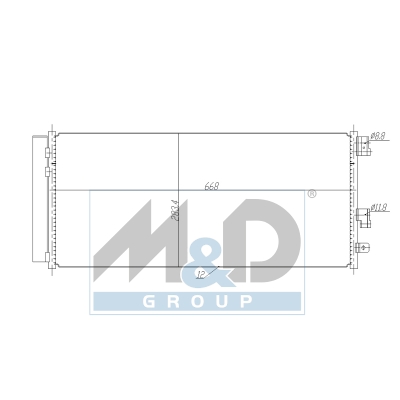 [991251] Kondensator, Klimaanlage
