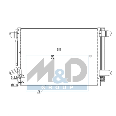 [991253] Kondensator, Klimaanlage
