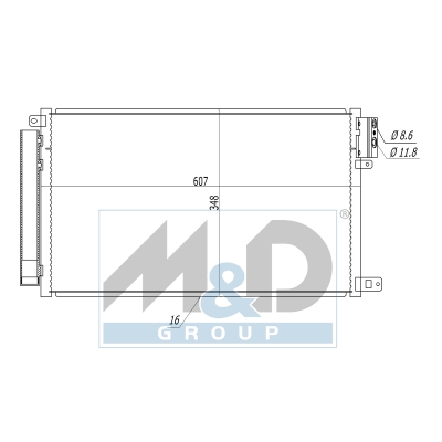 [991255] Kondensator, Klimaanlage