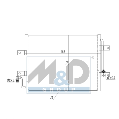 [991262] Kondensator, Klimaanlage