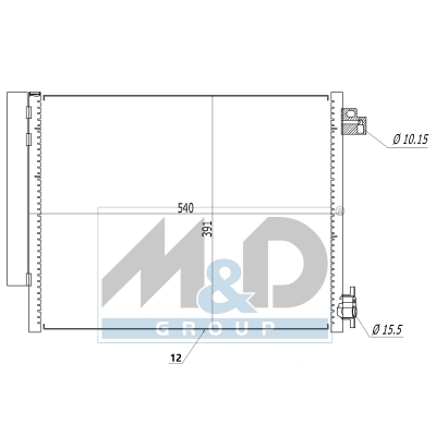 [991264] Kondensator, Klimaanlage