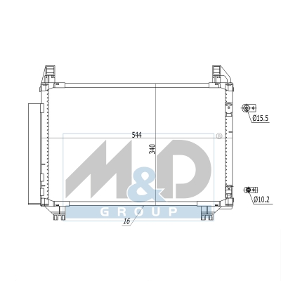 [991268] Kondensator, Klimaanlage