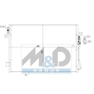[991269] Kondensator, Klimaanlage