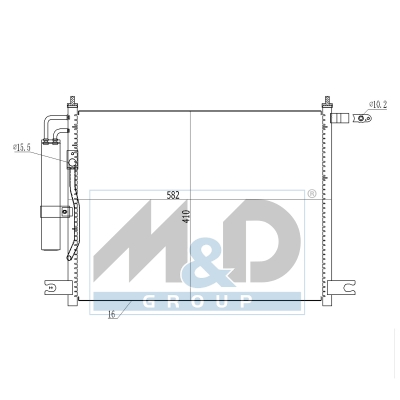 [991270] Kondensator, Klimaanlage
