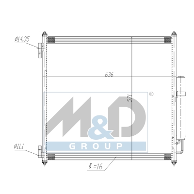 [991271] Kondensator, Klimaanlage
