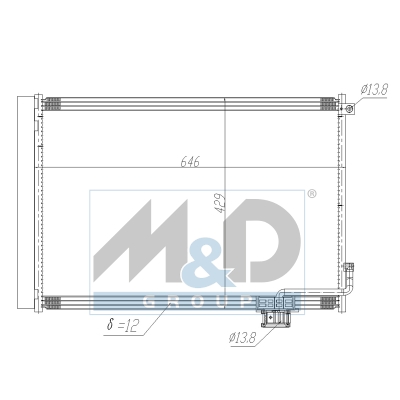 [991272] Kondensator, Klimaanlage