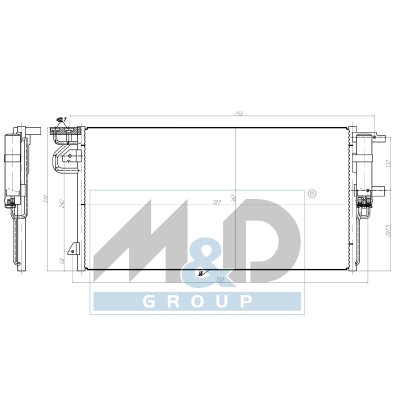 [991278] Kondensator, Klimaanlage