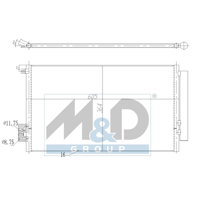 [991280] Kondensator, Klimaanlage