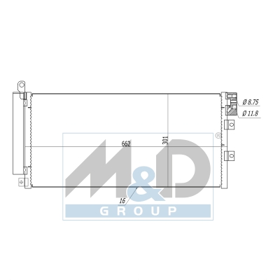 [991288] Kondensator, Klimaanlage