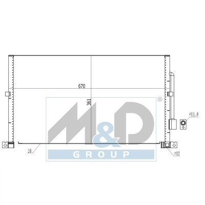 [991289] Kondensator, Klimaanlage