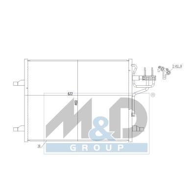 [991292] Kondensator, Klimaanlage