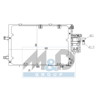 [991298] Kondensator, Klimaanlage
