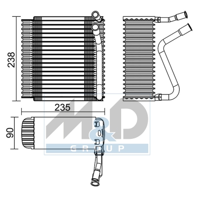 [997005] Verdampfer, Klimaanlage