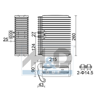 [997019] Verdampfer, Klimaanlage