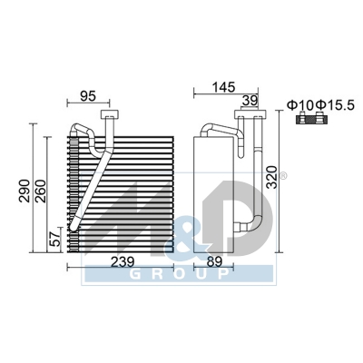 [997035] Verdampfer, Klimaanlage