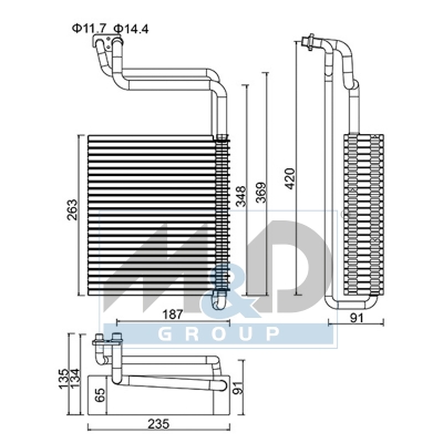 [997045] Verdampfer, Klimaanlage
