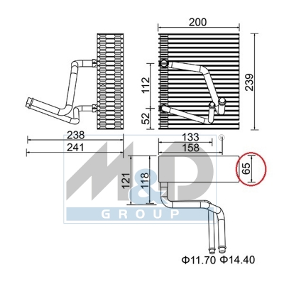 [997052] Verdampfer, Klimaanlage