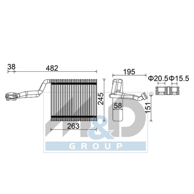 [997060] Verdampfer, Klimaanlage