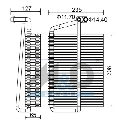 [997067] Verdampfer, Klimaanlage