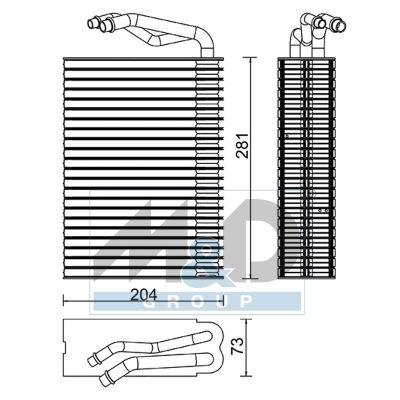 [997143] Verdampfer, Klimaanlage
